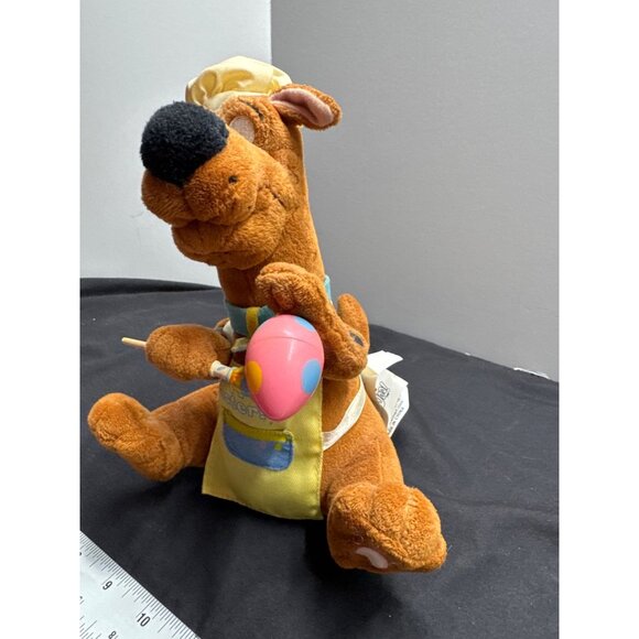 Gemmy Scooby-Doo Easter Chef Egg Paint Brush Plush Singing "Happy Easter Egg Hun - Picture 2 of 13